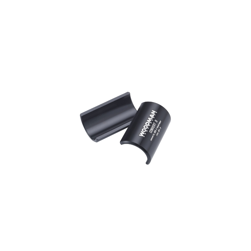 Réducteur De Potence Vélo 25,4 Mm à 28,6 Mm | Adaptateur Fourche Filetée | Aluminium Usiné | Noir